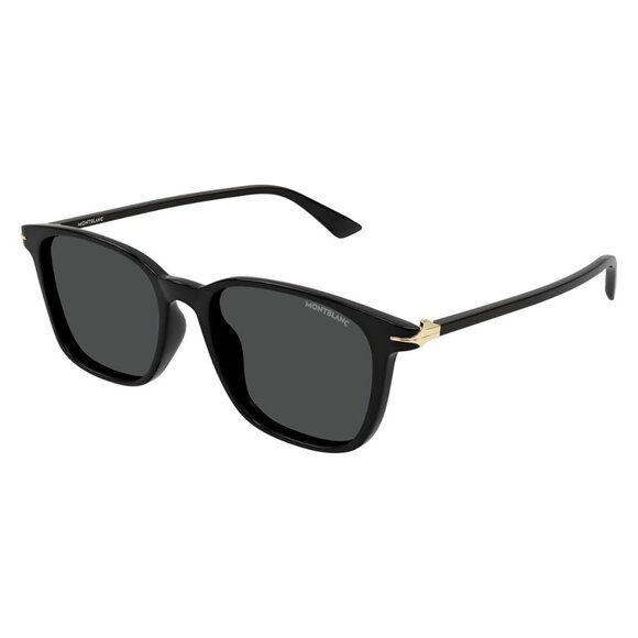 New MONT BLANC NIB Black Square MB0338S 001 Sunglasses Women - Picture 1 of 4